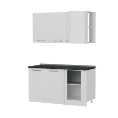 Minar 150Cm Köşe Mutfak Dolabı - Beyaz K150-B1