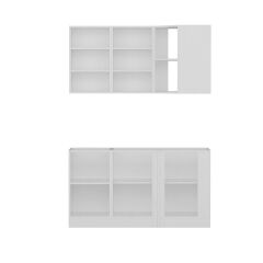 Minar 150Cm Köşe Mutfak Dolabı - Beyaz K150-B1