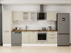 Alvinka 320X210 Cm Klasik Mebran Mutfak Dolabı Mb-E90B50S60-3 Mebran | Kumtaşı - Mdf