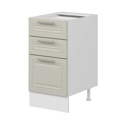 Alvinka Mutfak Modül Mbr_C Alt 3Ç1B2K Nray 45Cm Dolap Beyaz Kumtaşı Mdf