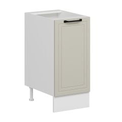 Alvinka Mutfak Modül Mbr_A Alt 1K1R 40Cm Dolap Beyaz Kumtaşı