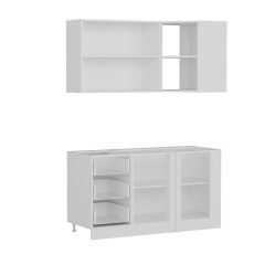 Minar 150Cm Köşe Mutfak Dolabı - Beyaz K150-B4