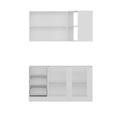 Minar 150Cm Köşe Mutfak Dolabı - Beyaz K150-B4