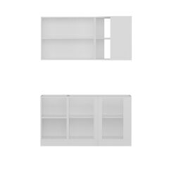 Minar 150Cm Köşe Mutfak Dolabı - Beyaz/Antrasit K150-A2