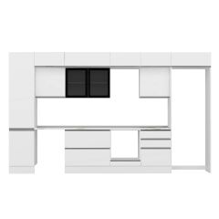 Alvinka 400X240 Cm High Gloss Mutfak Dolabı Mbb-E90B50S60-3