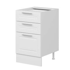 Alvinka Mutfak Modül Mbr_C Alt 3Ç1B2K Nray 50Cm Dolap Beyaz Beyaz Mdf