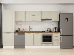 Alvinka 310X210 Cm Klasik Mebran Mutfak Dolabı Mb-E90B60S40-1 Mebran | Kumtaşı - Mdf