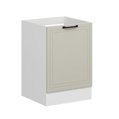 Alvinka Mutfak Modül Mbr_A Alt 1K 60Cm Evye Dolap Beyaz Kumtaşı