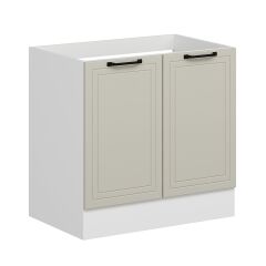 Alvinka Mutfak Modül Mbr_A Alt 2K 90Cm Evye Dolap Beyaz Kumtaşı