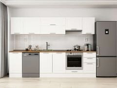 Alvinka 290X210 Cm Klasik Mebran Mutfak Dolabı Beyaz Beyaz M-E80S45S45-1 Mebran | Beyaz - Suntalam