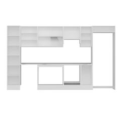 Alvinka 375X222 Cm Klasik Mebran Mutfak Dolabı Mbb-E90B45S40-1 Mebran | Kumtaşı - Suntalam