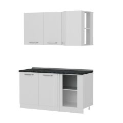 Minar 155Cm Köşe Mutfak Dolabı - Beyaz K155-B1