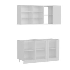 Minar 155Cm Köşe Mutfak Dolabı - Beyaz K155-B1