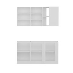 Minar 155Cm Köşe Mutfak Dolabı - Beyaz K155-B1