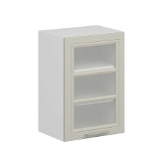 Alvinka Mutfak Modül Mbr_C Üst 1Dk2R 50-H72Cm Dolap Cam Beyaz Kumtaşı
