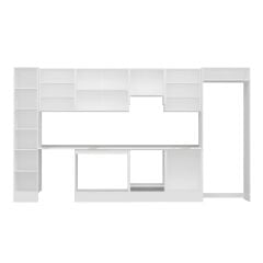 Alvinka 380X222 Cm High Gloss Mutfak Dolabı Mbb-E80B40S60-1 High Gloss | Beyaz - Mdf