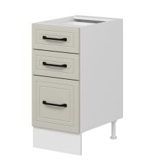 Alvinka Mutfak Modül Mbr_A Alt 3Ç1B2K Nray 40Cm Dolap Beyaz Kumtaşı