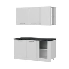 Minar 165Cm Köşe Mutfak Dolabı - Beyaz K165-B1