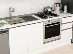 Alvinka 280X210 Cm High Gloss Mutfak Dolabı M-E80S40S40-1 High Gloss | Beyaz - Mdf