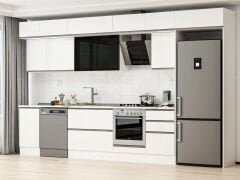 Alvinka 385X240 Cm High Gloss Mutfak Dolabı Mb-E90S45S50-3 High Gloss | Beyaz - Mdf