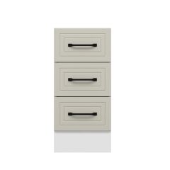 Alvinka Mutfak Modül Mbr_A Alt 3Ç Nray 40Cm Dolap Beyaz Kumtaşı