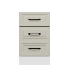 Alvinka Mutfak Modül Mbr_A Alt 3Ç 50Cm Dolap Beyaz Kumtaşı