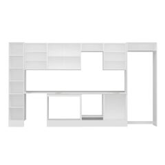 Alvinka 380X222 Cm High Gloss Mutfak Dolabı Mbb-E80B40S60-3 High Gloss | Antrasit - Suntalam