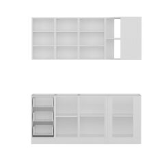 Minar 185Cm Köşe Mutfak Dolabı - Beyaz K185-B4