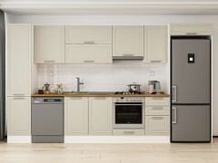 Alvinka 380X222 Cm Klasik Mebran Mutfak Dolabı Mbb-E90B45S45-1 Mebran | Kumtaşı - Suntalam