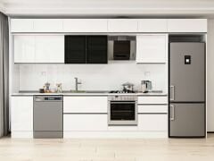 Alvinka 395X240 Cm High Gloss Mutfak Dolabı Mb-E90S45S60-3 High Gloss | Beyaz - Mdf