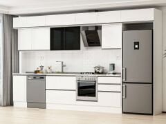 Alvinka 395X240 Cm High Gloss Mutfak Dolabı Mb-E90S45S60-3 High Gloss | Beyaz - Mdf