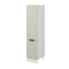 Alvinka Mutfak Modül Mbr_A 50-H222Cm Boy Dolabı Beyaz Kumtaşı