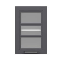 Alvinka Mutfak Modül Mbr_C Üst 1Dk1R 40-H60Cm Dolap Cam Beyaz Antrasit Suntalam