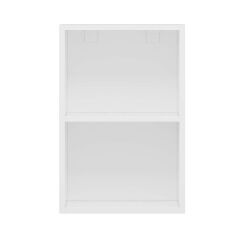 Alvinka Mutfak Modül Mbr_C Üst 1Dk1R 40-H60Cm Dolap Cam Beyaz Antrasit Mdf