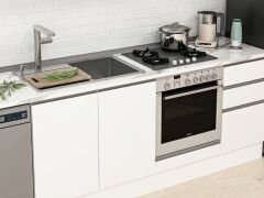 Alvinka 285X210 Cm High Gloss Mutfak Dolabı M-E80S40S45-2 High Gloss | Beyaz - Suntalam