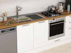 Alvinka 315X210 Cm Klasik Mebran Mutfak Dolabı Mb-E90B60S45-3 Mebran | Beyaz - Mdf