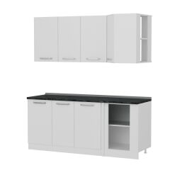 Minar 190Cm Köşe Mutfak Dolabı - Beyaz K190-B1