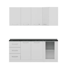 Minar 190Cm Köşe Mutfak Dolabı - Beyaz K190-B2