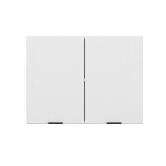 Alvinka Mutfak Modül Mbr_B Üst 2Dk1R 80-H60Cm Dolap Beyaz Beyaz Mdf