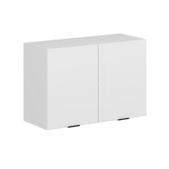 Alvinka Mutfak Modül Mbr_B Üst 2Dk1R 90-H60Cm Dolap Beyaz Beyaz Mdf