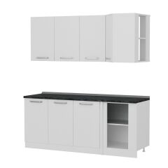 Minar 195Cm Köşe Mutfak Dolabı - Beyaz K195-B1