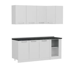 Minar 195Cm Köşe Mutfak Dolabı - Beyaz K195-B2