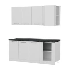 Minar 195Cm Köşe Mutfak Dolabı - Beyaz K195-B2