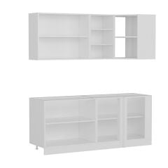 Minar 195Cm Köşe Mutfak Dolabı - Beyaz K195-B2