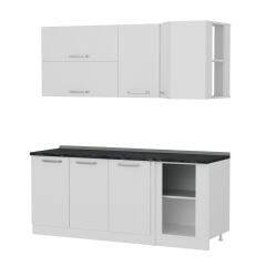 Minar 195Cm Köşe Mutfak Dolabı - Beyaz K195-B3