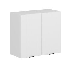 Alvinka Mutfak Modül Mbr_B Üst 2Dk1R 80-H72Cm Dolap Beyaz Beyaz Mdf