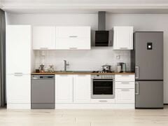 Alvinka 320X210 Cm Klasik Mebran Mutfak Dolabı Mb-E90B60S50-2 Mebran | Beyaz - Mdf