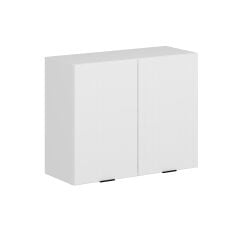 Alvinka Mutfak Modül Mbr_B Üst 2Dk1R 90-H72Cm Dolap Beyaz Beyaz Mdf