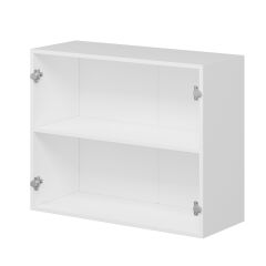 Alvinka Mutfak Modül Mbr_B Üst 2Dk1R 90-H72Cm Dolap Beyaz Beyaz Mdf