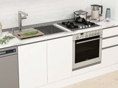 Alvinka 370X222 Cm High Gloss Mutfak Dolabı Mbb-E80B45S45-3 High Gloss | Beyaz - Mdf